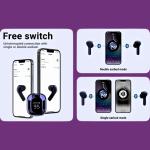 Air31 TWS Transparent Earphone Wireless Bluetooth 5.3 (Random Color)