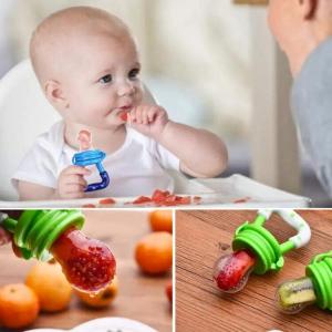 Baby Solid Baby Fruit Pacifier Fresh Fruit Feeder Infant Teething Toy Nibbler Teether Pacifier Safe Silicone Pacifier