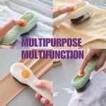 Multi-purpose Shoe Brush Soft Bristle Automatic Liquid Long Handle Cleaning Brush Clothes Board Brush Household Cleaning Tools(random Color)