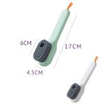 Multi-purpose Shoe Brush Soft Bristle Automatic Liquid Long Handle Cleaning Brush Clothes Board Brush Household Cleaning Tools(random Color)