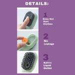 Multi-purpose Shoe Brush Soft Bristle Automatic Liquid Long Handle Cleaning Brush Clothes Board Brush Household Cleaning Tools(random Color)