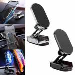 Folding Car Mobile Phone Bracket Base Strong Magnetic Suction 360 Degree Rotating Adjustable Height Air Outlet Navigation Holder