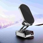 Folding Car Mobile Phone Bracket Base Strong Magnetic Suction 360 Degree Rotating Adjustable Height Air Outlet Navigation Holder