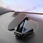 Folding Car Mobile Phone Bracket Base Strong Magnetic Suction 360 Degree Rotating Adjustable Height Air Outlet Navigation Holder