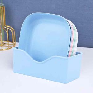 10pcs Multi-function Spit Bone Dish Household Food Grade Plastic Spit Bone Dish Round Square Set Dining Table Garbage Plate