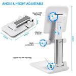 Adjustable Folding Mobile Tablet Stand Mobile Holder (Random Color)