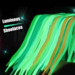 1 Pair Luminous Glow In The Dark Shoelaces For Boys Girls Fun Light Up Glow Strap Flash Shoe Laces (green Color)