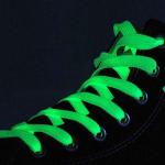 1 Pair Luminous Glow In The Dark Shoelaces For Boys Girls Fun Light Up Glow Strap Flash Shoe Laces (green Color)