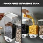 1.5kg 1500ml Self Adhesive Cereal Dispenser Wall Mounted Box (mix/random Color)