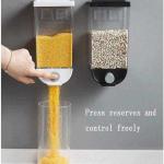 1.5kg 1500ml Self Adhesive Cereal Dispenser Wall Mounted Box (mix/random Color)