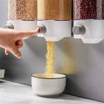 1.5kg 1500ml Self Adhesive Cereal Dispenser Wall Mounted Box (mix/random Color)