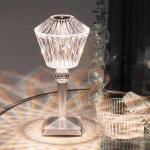 Rose Diamond Table Touch Lamp Crystal Usb Chargeable