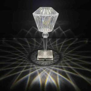 Rose Diamond Table Touch Lamp Crystal Usb Chargeable