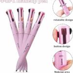 Eye Shadowliner Combination 4 In 1 Makeup Pen Multifunctional Cosmetics Ballpoint Pens Waterproof Eyeliner Eyebrow Pencil Longlasting Highlighter Stick