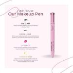 Eye Shadowliner Combination 4 In 1 Makeup Pen Multifunctional Cosmetics Ballpoint Pens Waterproof Eyeliner Eyebrow Pencil Longlasting Highlighter Stick