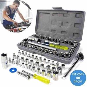 40pcs Aiwa Socket Wrench Tool Kit & Screwdriver And Socket Set