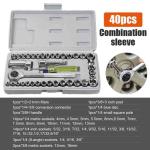 40pcs Aiwa Socket Wrench Tool Kit & Screwdriver And Socket Set