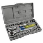 40pcs Aiwa Socket Wrench Tool Kit & Screwdriver And Socket Set