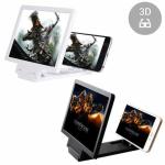 8 Inch 3d Mobile Phone Screen Magnifier Hd Video Amplifier Stand Bracket With Movie Game Magnifying Folding Phone Desk Holder(random color)