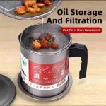 1.4 Litre Stainless Steel Oil Pot Strainer