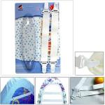 4pcs Bed Sheet Holder Bed Sheet Fixing Band Retaining Clip Skid Resistance Elastic Cord