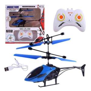 Rechargeable Flying Hand Sensor Control Helicopter | Sensing Flight With Lights, Remote-controlled Aircraft, Withstanding Impact And Playing