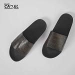 Black Camel Cobra Texture Slide Slippers (cimahi – Brown/white 39-44)