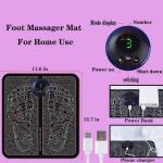 Ems Foot Massager Mat Electric Usb Charging Smart Display Tens Acupuncture Feet Cushion Blood Circulation Pad Health Care Home