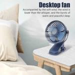 Portable Mini Hand Clip Fan Usb Direct Fan Quiet Desktop Electric Fan High Quality – (random Colors)