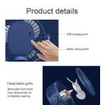 Portable Mini Hand Clip Fan Usb Direct Fan Quiet Desktop Electric Fan High Quality – (random Colors)