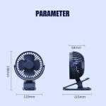 Portable Mini Hand Clip Fan Usb Direct Fan Quiet Desktop Electric Fan High Quality – (random Colors)