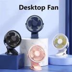 Portable Mini Hand Clip Fan Usb Direct Fan Quiet Desktop Electric Fan High Quality – (random Colors)