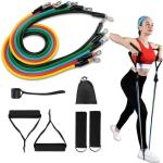 Power Exercise Resistance Band Set 5 In 1 Fitness Band Equipment For Men And Women