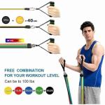 Power Exercise Resistance Band Set 5 In 1 Fitness Band Equipment For Men And Women