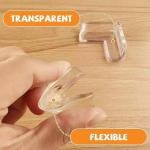 Pack Of 4 Transparent Silicon Table Corner Protector