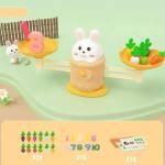 Rabbit Carrot Math Balance Toy Set,educational Tool Preschool Shape Matching Toys Carrot Counting Game