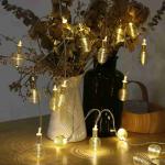 Mega Power Led Metal Warm White String Lights, For Decoration, Plug-in, 3meter 10led