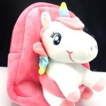 Mini Cartoon Plush Soft Toy With Bags For Kids (random Design)