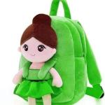 Mini Cartoon Plush Soft Toy With Bags For Kids (random Design)