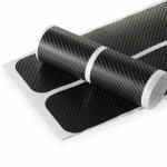 4 Pcs Car Door Sill Protector Universal 3d Carbon Fiber Scuff Protective Door Sill Cover Panel Sticker, Car Stickers, Stickers For Car