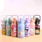 1200ml Stainless Steel Kids Printed Colours Character Water Bottle (mix/random Colour)