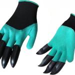 Digging, Weeding, Seeding, Pruning & Poking Waterproof Garden Gloves With Claws (1 Pair )