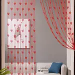 Red Heart Wire String Blinds Curtain