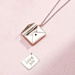 Love Letter Envelop Pendent For Girls – Golden Color