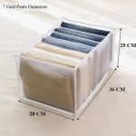 Large Size 7 Grids Washable Wardrobe Clothes Organizer