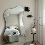 Acrylic Sliver Mirror Irregular Wall Bathroom Sticker