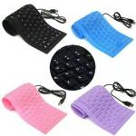 Flexiable Keyboard / Foldable Keyboard With Number Pad Is Made Of High-intensity (random Color)