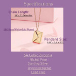 Love Letter Envelop Pendent For Girls – Golden Color