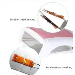 3 In 1 Depilatory Hair Removal Roll Wax Heater Facial Body Hair Remover Epilator Wax Heating Machine With Waxing Strips Paper (random Flavours)