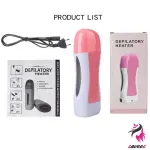 3 In 1 Depilatory Hair Removal Roll Wax Heater Facial Body Hair Remover Epilator Wax Heating Machine With Waxing Strips Paper (random Flavours)